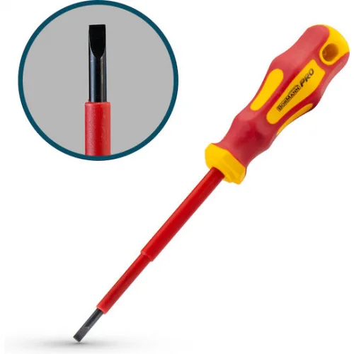 Bormann Pro Μαγνητικό Κατσαβίδι Ηλεκτρολόγου VDE 1000V Ίσιο με Μήκος 125mm BHT7084 Bormann Pro Μαγνητικό Κατσαβίδι Ηλεκτρολόγου VDE 1000V Ίσιο με Μήκος 125mm BHT7084