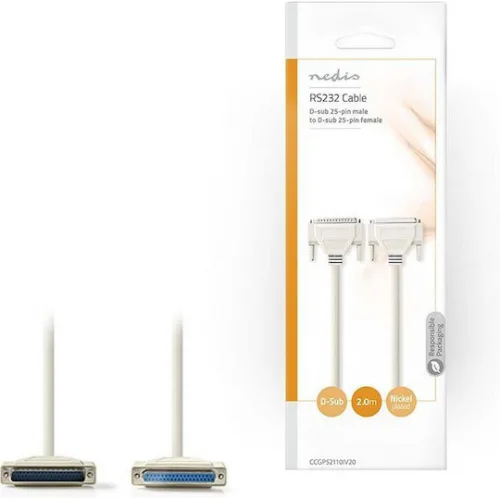 Nedis Cable VGA male - VGA female 2m (CCGP52110IV20)