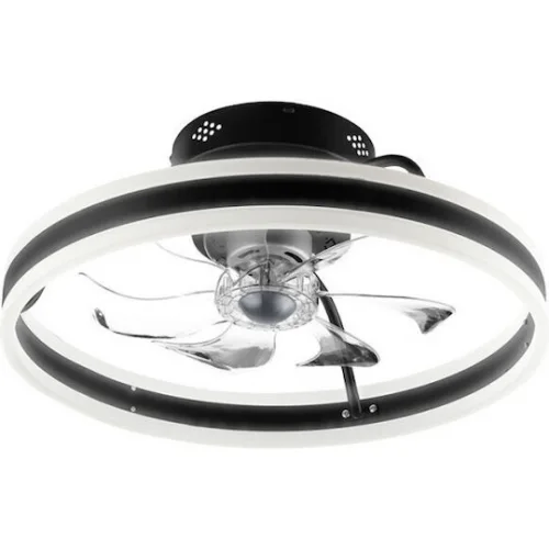 Life Halo Ανεμιστήρας Οροφής 50cm με Φως και Τηλεχειριστήριο Γκρι