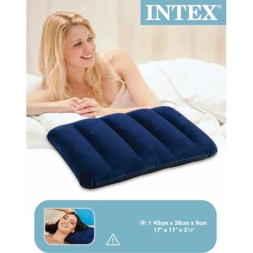 Intex Μαξιλάρι Camping Βελούδινο Μωβ 43x28εκ.