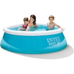 Intex Easy Set Στρογγυλή Πισίνα Φουσκωτή 183x51εκ. Μπλε Intex Easy Set Στρογγυλή Πισίνα Φουσκωτή 183x51εκ. Μπλε