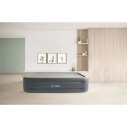 Intex Φουσκωτό Στρώμα Ύπνου με Ενσωματωμένη Ηλεκτρική Αντλία Essential Rest 203x152x46εκ.