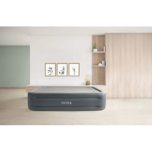 Intex Φουσκωτό Στρώμα Ύπνου με Ενσωματωμένη Ηλεκτρική Αντλία Essential Rest 203x152x46εκ.