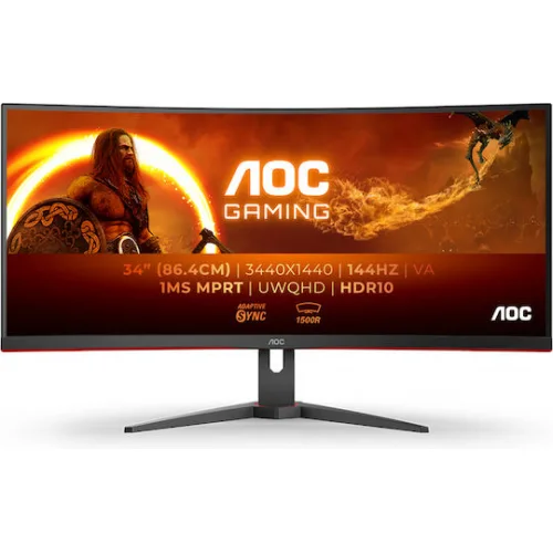 AOC CU34G2XE Ultrawide VA HDR Curved Gaming Monitor 34" QHD 3440x1440 144Hz AOC CU34G2XE Ultrawide VA HDR Curved Gaming Monitor 34" QHD 3440x1440 144Hz