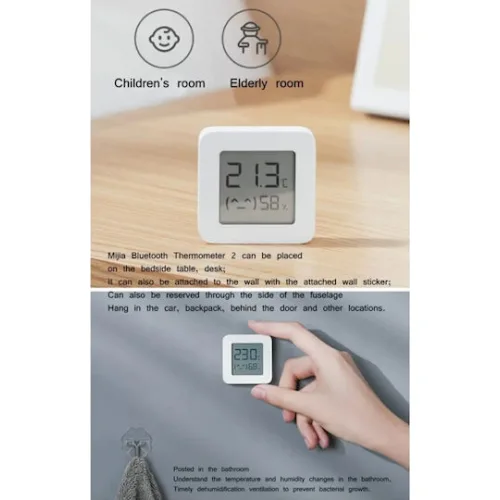 Xiaomi Mi Monitor 2 Ψηφιακό Θερμόμετρo & Υγρασιόμετρo για Χρήση σε Εσωτερικό Χώρο