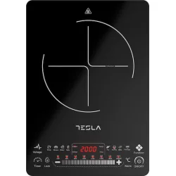 Tesla Επιτραπέζια Εστία Επαγωγική Μονή Μαύρη