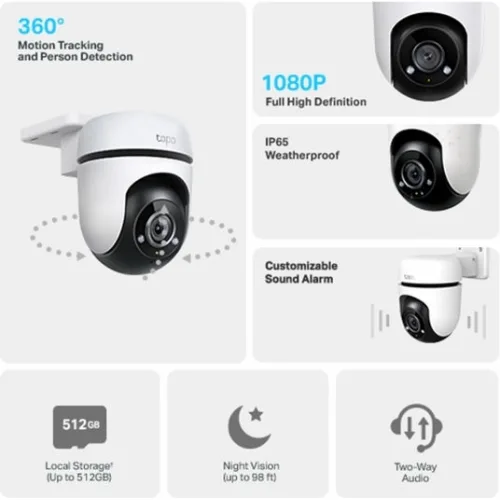 TP-LINK C510W v1 IP Κάμερα Παρακολούθησης Wi-Fi Full HD+ 3MP Αδιάβροχη με Αμφίδρομη Επικοινωνία και Φακό 2.8mm
