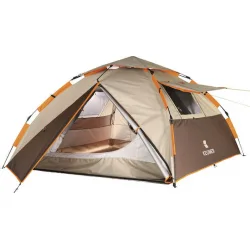 Keumer Αυτόματη Σκηνή Camping Igloo Μπεζ 4 Εποχών για 3 Άτομα 210x210x130εκ. Keumer Αυτόματη Σκηνή Camping Igloo Μπεζ 4 Εποχών για 3 Άτομα 210x210x130εκ.