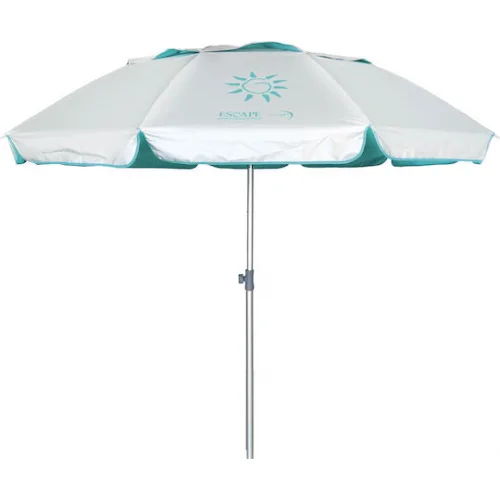 Escape Ομπρέλα Θαλάσσης Αλουμινίου Διαμέτρου 2.02m με UV Προστασία και Αεραγωγό Γαλάζια