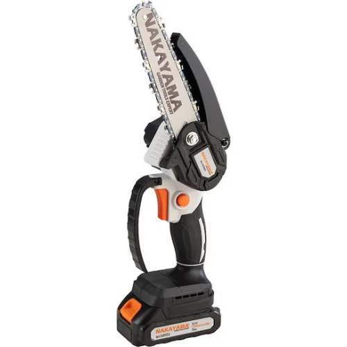Nakayama EC1050 Κλαδευτικό Αλυσοπρίονο Μπαταρίας 2x2Ah Brushless 21V 1kg με Λάμα 15cm