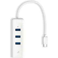 TP-LINK USB 2.0 Hub 3 Θυρών με σύνδεση USB-A / Ethernet