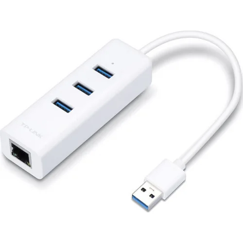 TP-LINK USB 2.0 Hub 3 Θυρών με σύνδεση USB-A / Ethernet