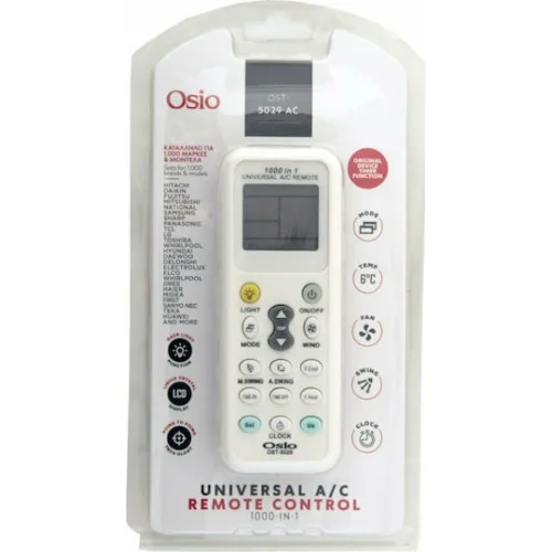 Osio OST-5029-AC Universal Τηλεχειριστήριο για Κλιματιστικό