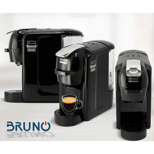 Bruno Μηχανή Espresso 1450W Πίεσης 19bar Μαύρη BRN-0124