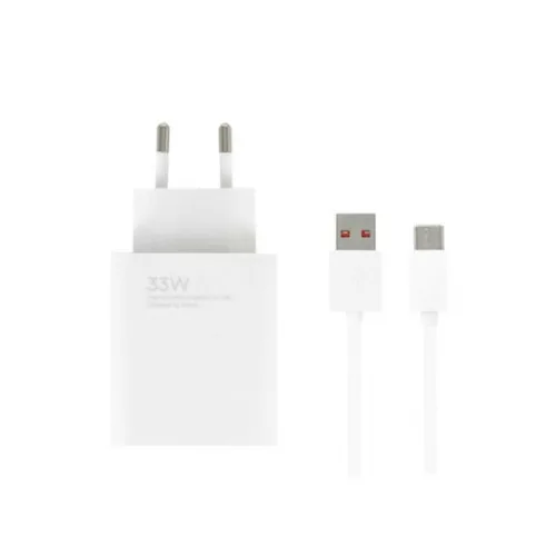 Xiaomi Φορτιστής με Θύρα USB-A και Καλώδιο USB-C 33W Λευκός (BHR9956EU)