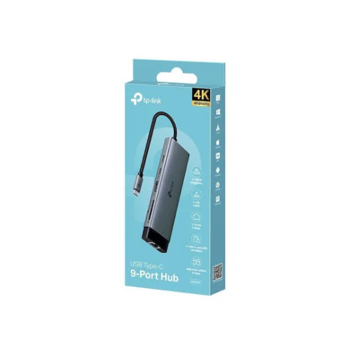 TP-LINK USB-C Docking Station με HDMI 4K PD Ethernet Γκρι (UH9120C) TP-LINK USB-C Docking Station με HDMI 4K PD Ethernet Γκρι (UH9120C)