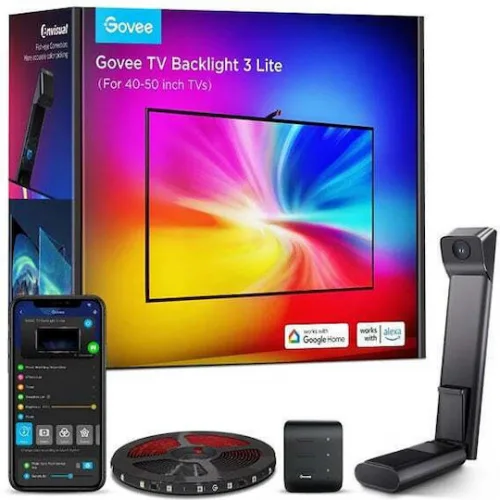 Govee Smart Ταινία LED Backlight 3 Lite Wi-Fi Τηλεόρασης 24V RGB Φως 3.6m με Τροφοδοτικό