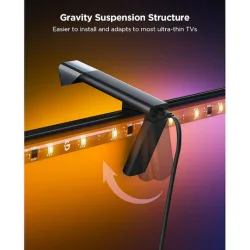 Govee Smart Ταινία LED Backlight 3 Lite Wi-Fi Τηλεόρασης 24V RGB Φως 2.4m με Τροφοδοτικό