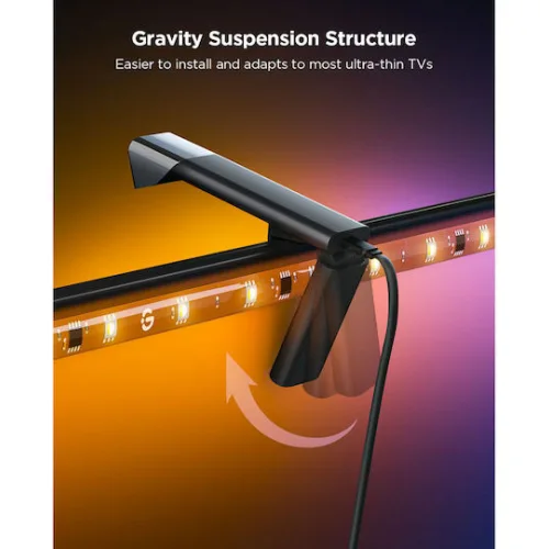 Govee Smart Ταινία LED Backlight 3 Lite Wi-Fi Τηλεόρασης 24V RGB Φως 2.4m με Τροφοδοτικό