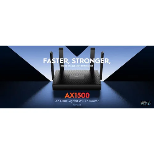 Cudy WR1500 v1 Ασύρματο Router Wi‑Fi 6 με 3 Θύρες Gigabit Ethernet Cudy WR1500 v1 Ασύρματο Router Wi‑Fi 6 με 3 Θύρες Gigabit Ethernet