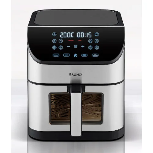 Bruno Air Fryer 8lt Ασημί BRN-0194