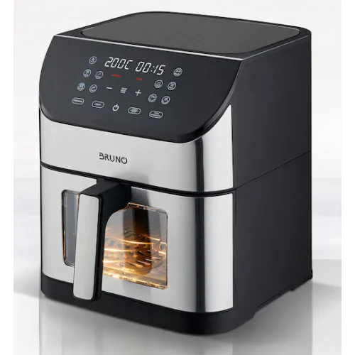 Bruno Air Fryer 8lt Ασημί BRN-0194