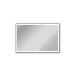 Bruno Ορθογώνιος Καθρέπτης Μπάνιου Led Αφής από Μέταλλο 60x80cm