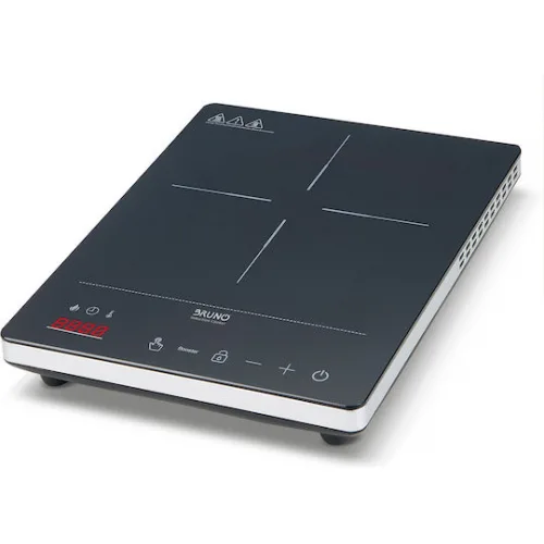 Bruno Επιτραπέζια Εστία Επαγωγική Μονή Μαύρη