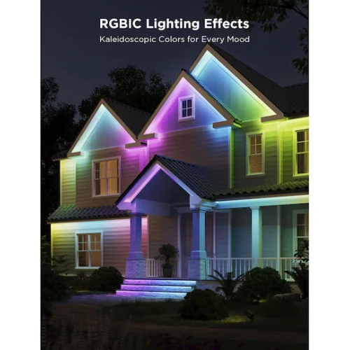 Govee Αδιάβροχη Smart Ταινία LED Wi-Fi RGBW Φως 10m με Τροφοδοτικό