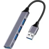 Powertech USB 3.2 Hub 4 Θυρών με σύνδεση USB-A Γκρι