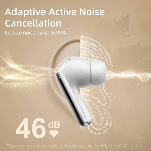 QCY Melobuds Pro HT08 Bluetooth Handsfree Ακουστικά με Αντοχή στον Ιδρώτα και Θήκη Φόρτισης Μαύρα