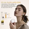 QCY Melobuds Pro HT08 Bluetooth Handsfree Ακουστικά με Αντοχή στον Ιδρώτα και Θήκη Φόρτισης Μαύρα