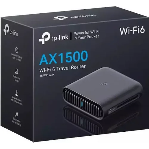 TP-LINK TL-WR1502X v1 Ασύρματο Mobile Router Wi‑Fi 6 TP-LINK TL-WR1502X v1 Ασύρματο Mobile Router Wi‑Fi 6