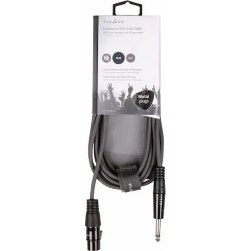Nedis Cable XLR male - XLR female 3m (COTH15010GY30) Nedis Cable XLR male - XLR female 3m (COTH15010GY30)