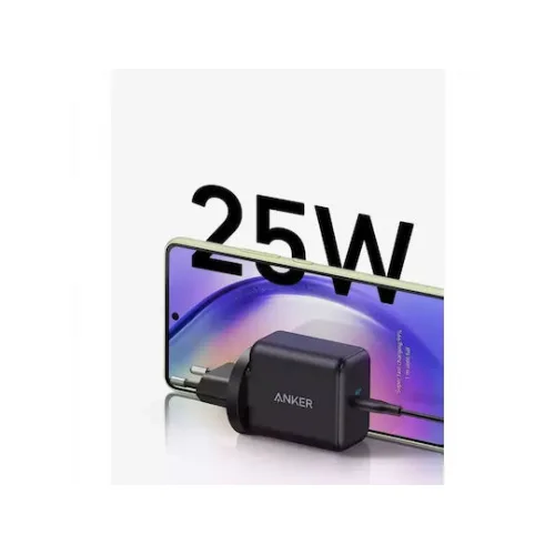 Anker Φορτιστής Χωρίς Καλώδιο με Θύρα USB-C 25W Power Delivery Μαύρος (312)