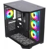 Monarch Gear Pandora Gaming Midi Tower Κουτί Υπολογιστή με Πλαϊνό Παράθυρο Μαύρο