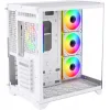 Monarch Gear Pandora Gaming Midi Tower Κουτί Υπολογιστή με Πλαϊνό Παράθυρο Λευκό