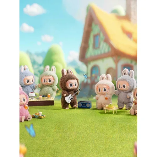 Pop Mart Μπρελόκ Labubu The Monsters Exciting Macaron Vinyl Face Single Blind Box (Τυχαία Επιλογή)