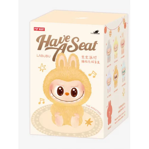 Pop Mart Μπρελόκ Labubu The Monsters Have a Seat Vinyl Plush Single Blind Box (Τυχαία Επιλογή)