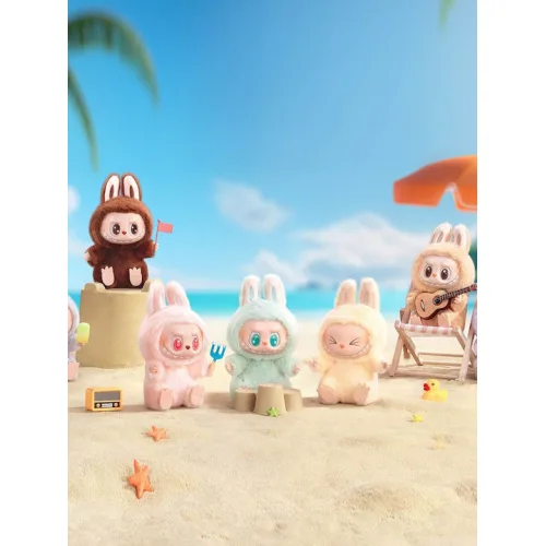 Pop Mart Μπρελόκ Labubu The Monsters Have a Seat Vinyl Plush Single Blind Box (Τυχαία Επιλογή)