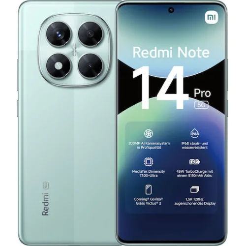 Xiaomi Redmi Note 14 Pro 5G Dual SIM (8/256GB) Coral Green