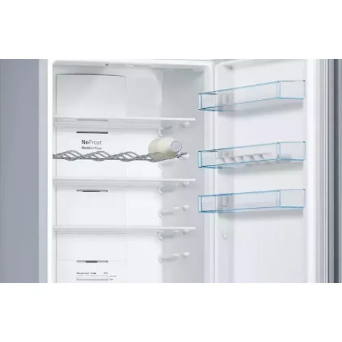 Bosch Ψυγειοκαταψύκτης 368lt Total NoFrost Υ203xΠ60xΒ66εκ. Metal Look KGN39VLEB