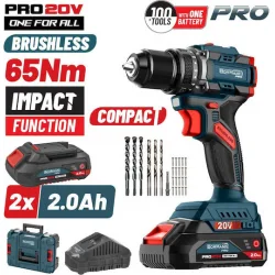 Bormann Κρουστικό Δραπανοκατσάβιδο Μπαταρίας Brushless 20V