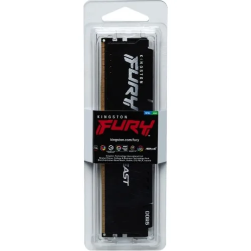 Kingston Fury Beast DDR5 με Module 1x16GB και Ταχύτητα 5600 για Desktop
