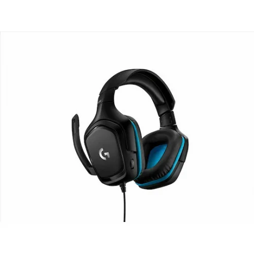 Logitech G432 7.1 Over Ear Gaming Headset με σύνδεση 3.5mm / USB Μπλε