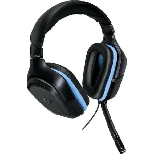 Logitech G432 7.1 Over Ear Gaming Headset με σύνδεση 3.5mm / USB Μπλε