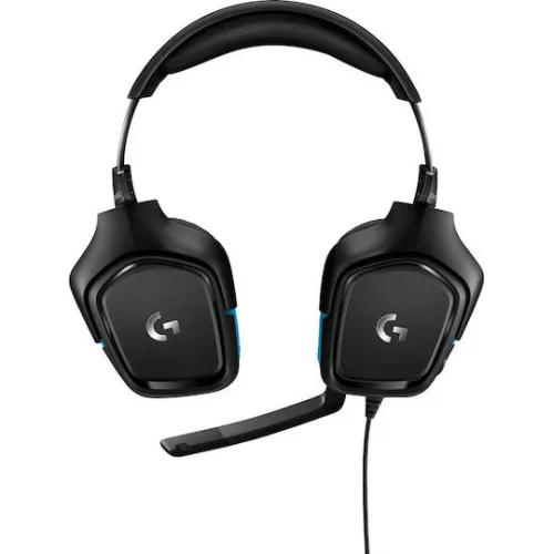 Logitech G432 7.1 Over Ear Gaming Headset με σύνδεση 3.5mm / USB Μπλε
