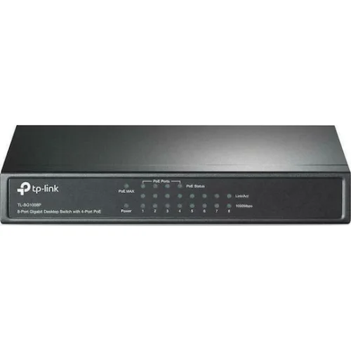 TP-LINK TL-SG1008P v7 Unmanaged L2 PoE Switch με 8 Θύρες Gigabit (1Gbps) Ethernet