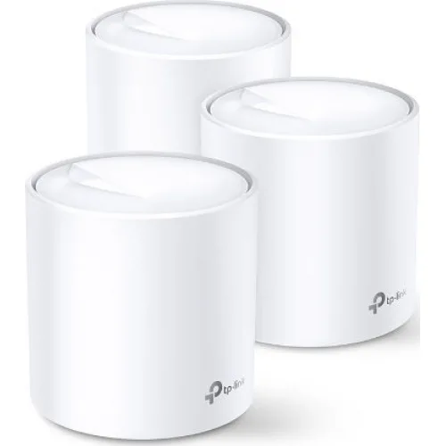 TP-LINK Deco X60 v1 WiFi Mesh Network Access Point Wi‑Fi 6 Dual Band (2.4 & 5GHz) σε Τριπλό Kit