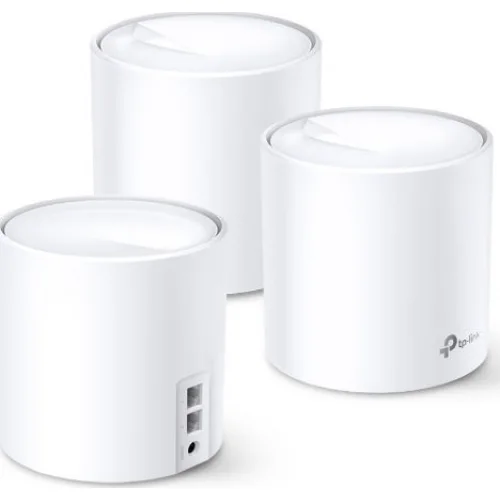 TP-LINK Deco X60 v1 WiFi Mesh Network Access Point Wi‑Fi 6 Dual Band (2.4 & 5GHz) σε Τριπλό Kit